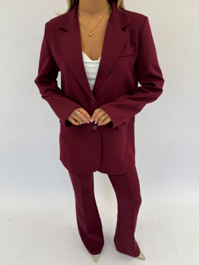 Alternative view of Pre order Camila pantalon burgundy