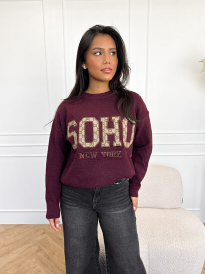 Stacey trui burgundy