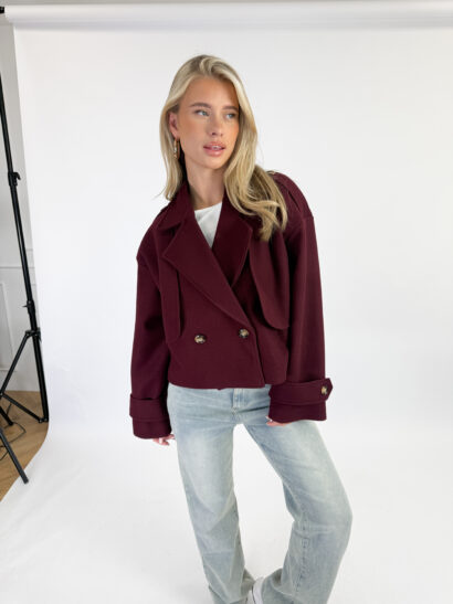 Isadora trenchcoat burgundy