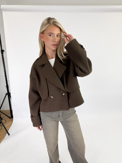 Isadora trenchcoat donkerbruin