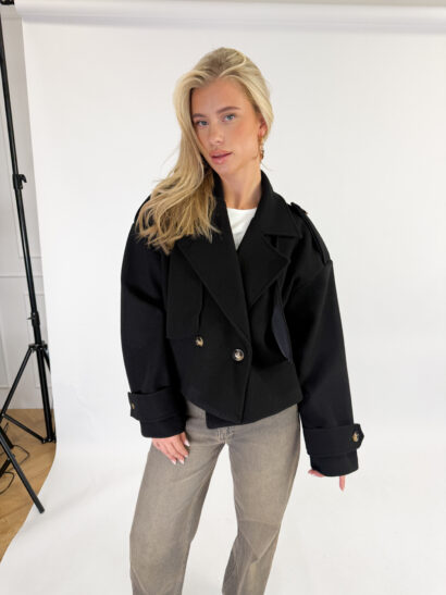 Alternative view of Isadora trenchcoat zwart