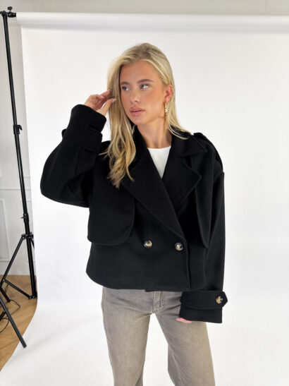 Isadora trenchcoat zwart