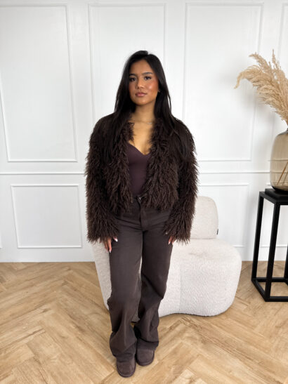 Alternative view of Seline faux fur jas bruin