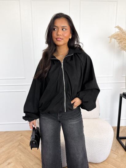 Tara jasje suede zwart