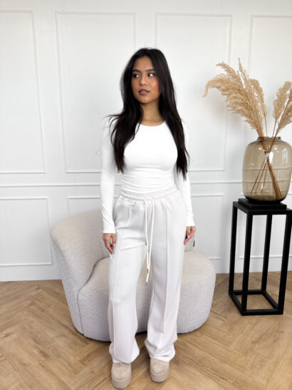 Zora comfy broek beige